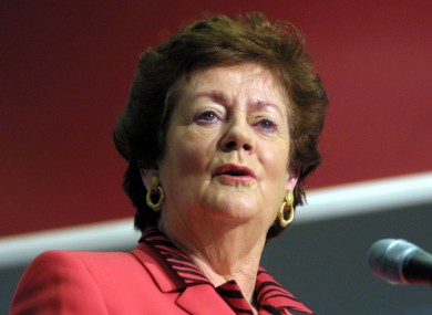 Former Fianna Fáil Minsiter Mary O'Rourke