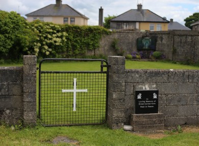 The site of the mass grave for children in Tuam.