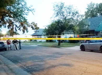 Police tape around the car where the 10 month old girl died