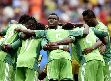 The Nigerian team competed at this summer's World Cup.