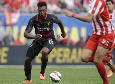 Sturridge in action for Liverpool in pre-season.