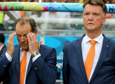 Louis van Gaal (right) and was highly praised following the Dutch team's win last night.