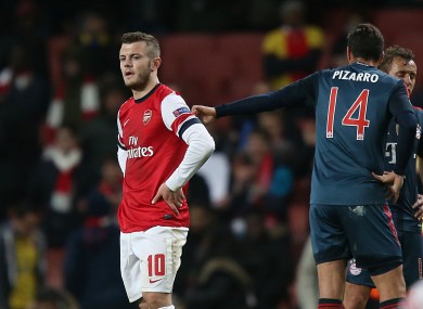 Arsenal's Jack Wilshere after the game.