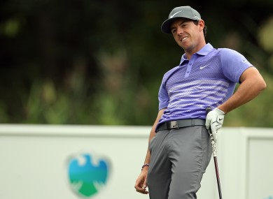 It's been a less-than-vintage performance from Rory McIlroy at The Barclays golf tournament.