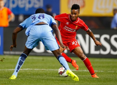 Raheem Sterling in full flight in preseason.