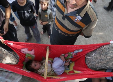 Displaced Iraqis from the Yazidi community.