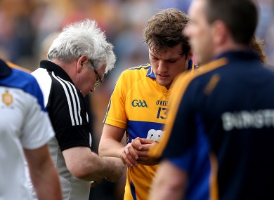 Shane O'Donnell on the sideline in midweek.