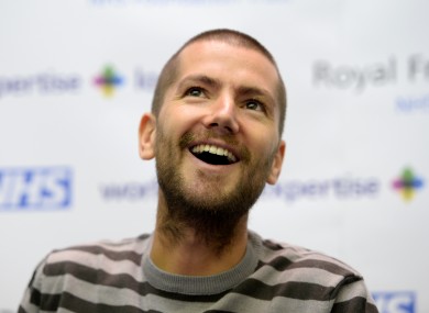 William Pooley during a press conference.