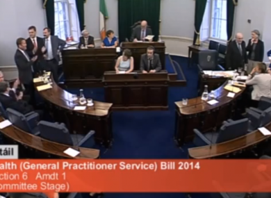 The government losing a vote in the Seanad last July
