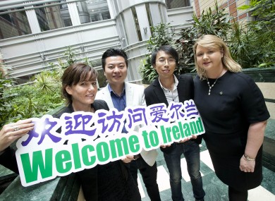 Fiona Herald from the Guinness Storehouse, Ya Luo from Wiiya International, Alex Li from E G Travel and Amanda Burns from Tourism Ireland