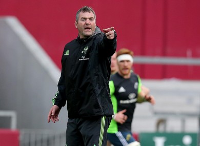 Foley is hopeful that tomorrow is the beginning of a strong run of wins for Munster.