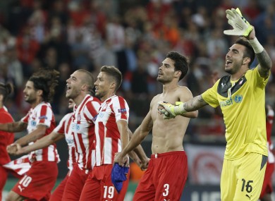 Olympiakos served up the night's biggest surprise scoreline.