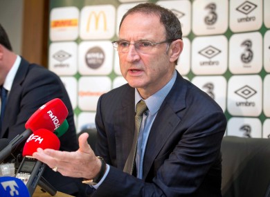 Ireland boss Martin O'Neill.