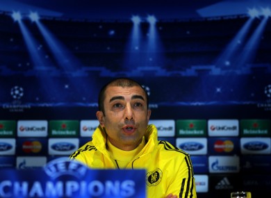 Di Matteo won the Champions League with Chelsea in 2012.
