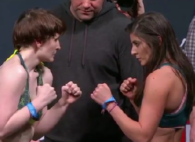 Daly and Chambers face off in front of Dana White.