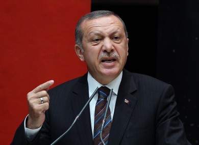 Turkish President Recep Tayyip Erdogan