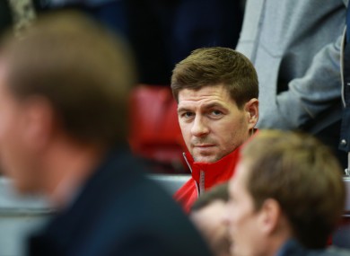 Steven Gerrard was dropped for Liverpool's clash with Stoke at the weekend.