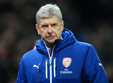 Wenger as been on the receiving end of criticism from a section of the club's supporters.