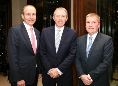 Michael Martin, Timmy Dooley and Michael Mc Grath.