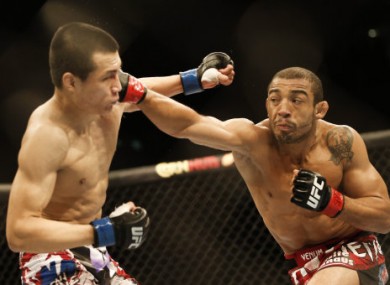 Aldo (right) is one of the most feared fighters in the UFC.