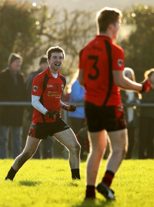 James Reilly of St. Mary's celebrates on the final whistle.