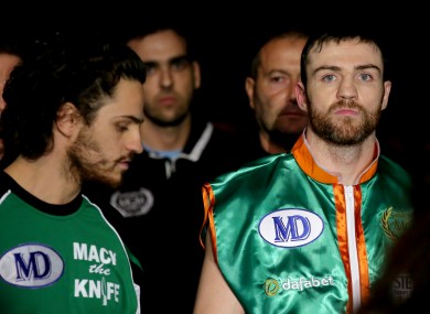 Matthew Macklin (right) was in Dublin for a charity gig.