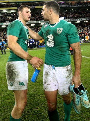 Robbie Henshaw and Rob Kearney