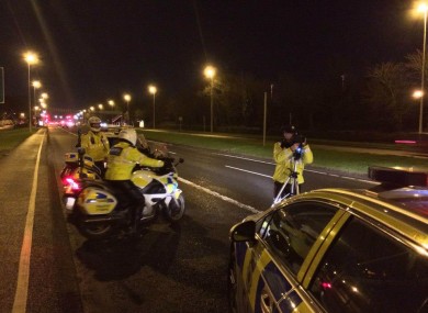 Garda checkpoint. (File photo)