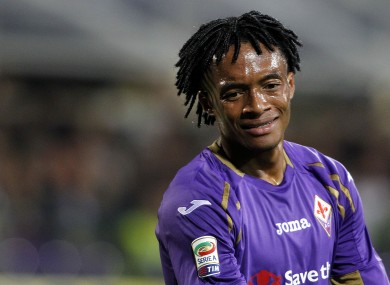 Cuadrado scored 20 goals in 85 Serie A appearances for Fiorentina.