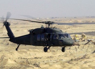 A Black Hawk helicopter