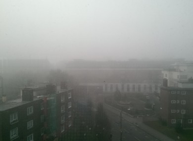 The view from TheJournal.ie towers this morning.