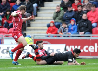 Phil Burleigh scored the opening try of the game for Edinburgh.