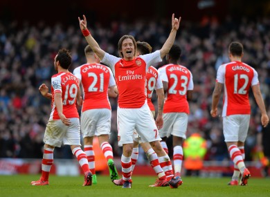 Rosicky came off the bench to clinch the win.
