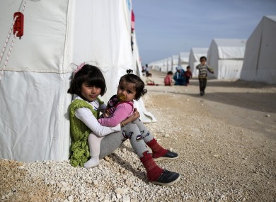 Syrian refugees in Turkey.