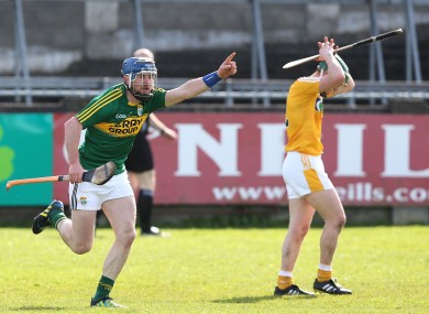 A dejected Odhran McFadden reacts to Kerry's winning score.