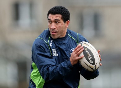 Muliaina has struggled to have an impact on the pitch for Connacht this season.