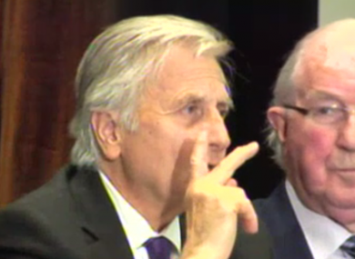 Jean Claude Trichet in Kilmainham today