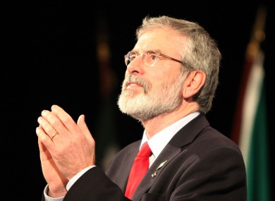 Sinn Féin leader Gerry Adams