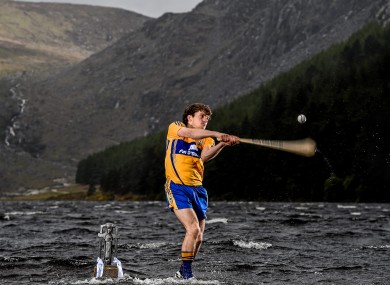 Shane O'Donnell at yesterday's Bord Gáis Energy All-Ireland U21 hurling launch in Glendalough.