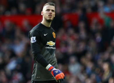 De Gea has impressed for United this season.