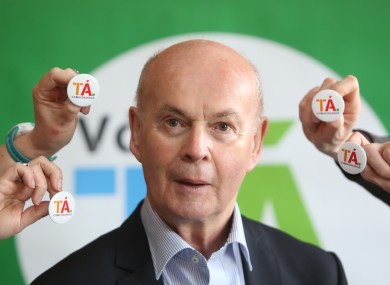 Pat Carey at a recent Yes campaign event