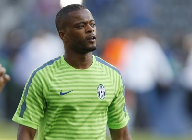 Evra is hoping to win his second Champions League tonight.