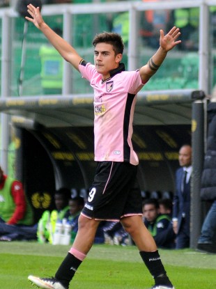 Dybala has scored 13 goals in 34 Serie A appearances for Palermo this season.