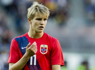 Real Madrid and Norway starlet Martin Odegaard.