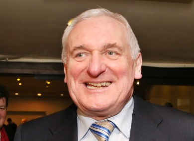 Bertie Ahern pictured last year.