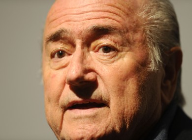 Sepp Blatter: resigned last week.