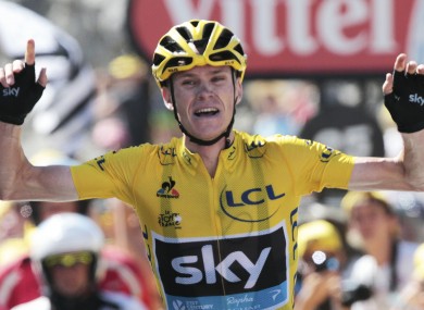 Froome blew the rest of the field away on Tuesday.