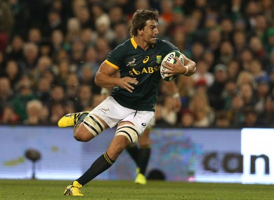 Etzebeth will return to the Stormers in time for the 2016 season.