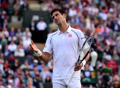 Djokovic advanced to the quarter-finals of Wimbledon today.