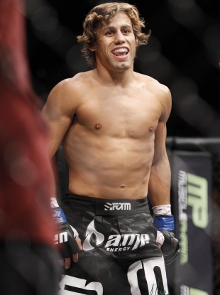 Urijah Faber: “Somebody was trying to get in, so I opened the bathroom up.